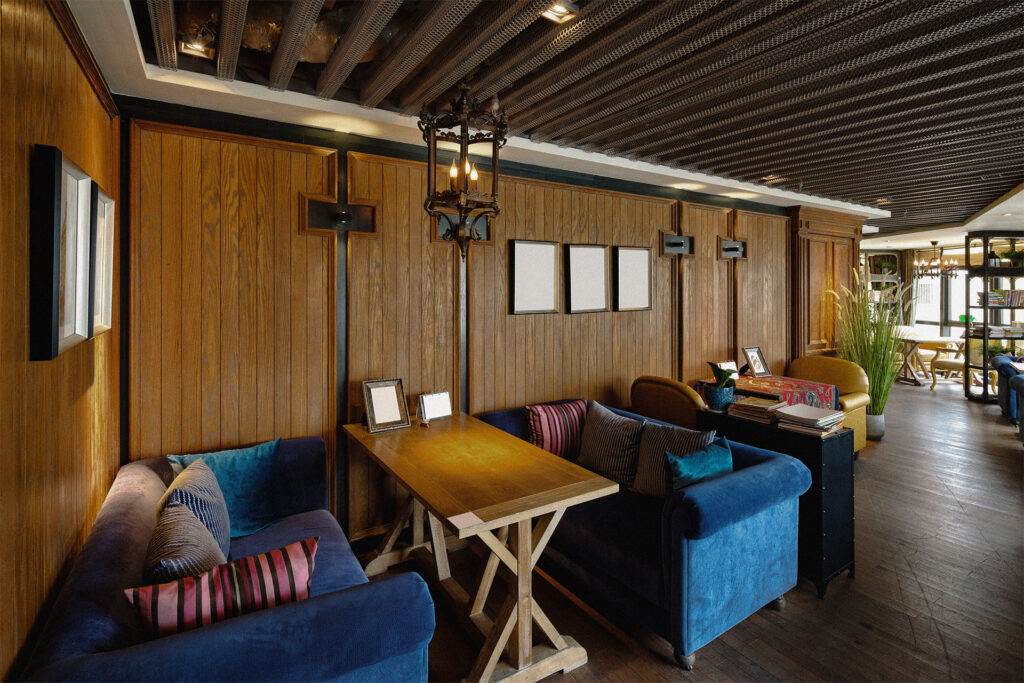 ヴィンテージ調な店内内装